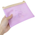 Japan Peanuts A6 Flat Pouch - Snoopy & Woodstock : Marshmallow - 2