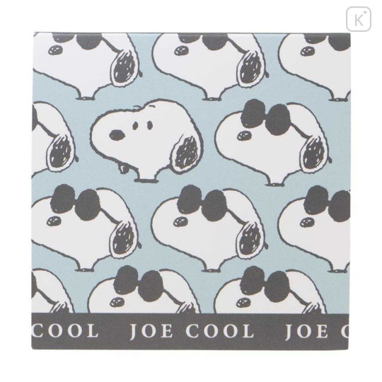 Japan Peanuts Square Memo Pad - Snoopy : Joe Cool All Over Pattern - 1