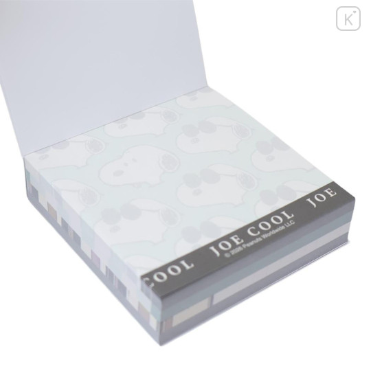 Japan Peanuts Square Memo Pad - Snoopy : Joe Cool All Over Pattern - 2