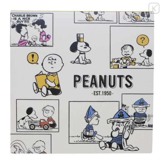 Japan Peanuts Square Memo Pad - Snoopy : Simple Color Comic - 1