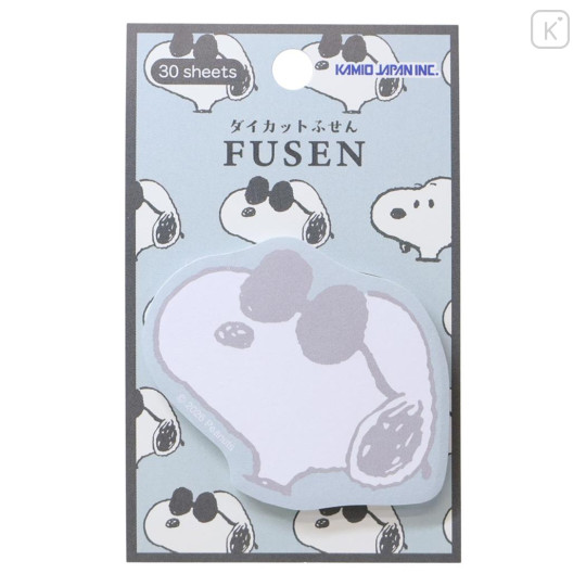 Japan Peanuts Die-cut Sticky Notes - Snoopy : Joe Cool All Over Pattern - 1