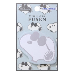 Japan Peanuts Die-cut Sticky Notes - Snoopy : Joe Cool All Over Pattern