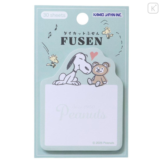 Japan Peanuts Die-cut Sticky Notes - Snoopy : Vintage With the Bear - 1
