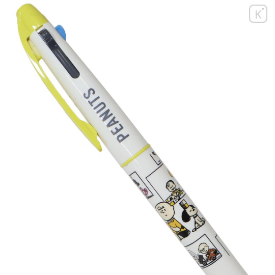Japan Peanuts 3 Color Multi Ballpoint Pen - Snoopy : Simple Color Comic - 2