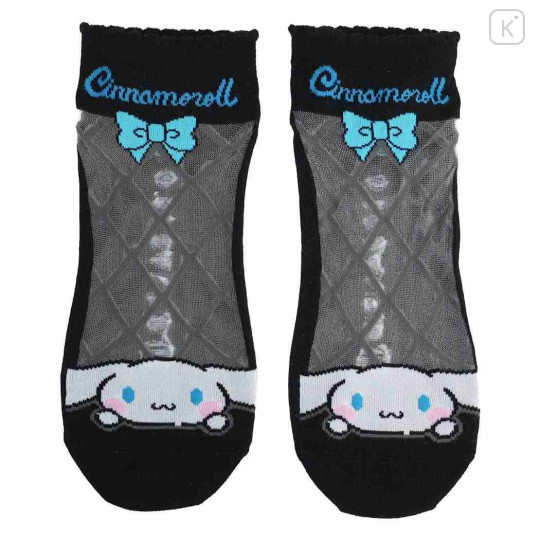 Japan Sanrio See-through Socks - Cinnamoroll : Bow Back Ballet - 1