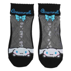 Japan Sanrio See-through Socks - Cinnamoroll : Bow Back Ballet