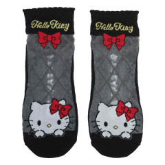 Japan Sanrio See-through Socks - Hello Kitty : Bow Back Ballet