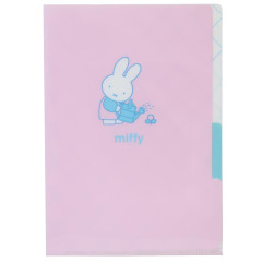 Japan Miffy 3 Pockets A5 Index File - Watering Flower