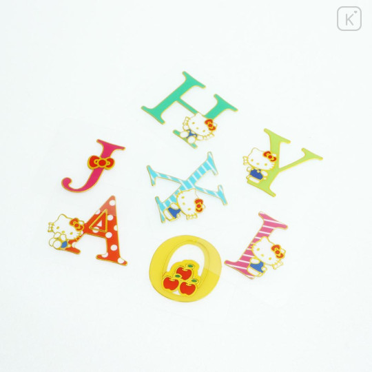 Japan Sanrio Alphabet Flake Sticker - Hello Kitty : English Letters Uppercase - 2