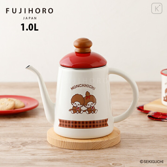 Japan Monchhichi Enamel Coffee Pot - 1