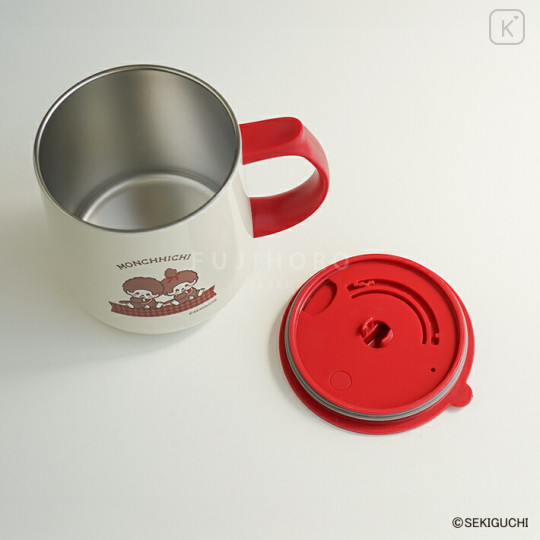 Japan Monchhichi Stainless Steel Mug with Lid - 4