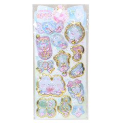Japan Q-LiA Shake Shake Capsule Seal Sticker - Goodnight Bunny 3D