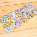 Japan Q-LiA Shake Shake Capsule Seal Sticker - Goodnight Bunny 3D - 2