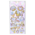 Japan Q-LiA Shake Shake Capsule Seal Sticker - Night Meow Cat 3D - 1
