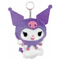 Japan Sanrio Keychain Plush Sewing Kit - Kuromi : Purple - 3