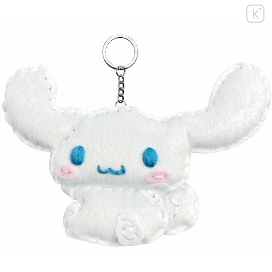 Japan Sanrio Keychain Plush Sewing Kit - Cinnamoroll : Smile - 3
