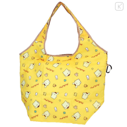 Japan Sanrio Insulated Eco Shopping Bag - Pompompurin : All Over Pattern Yellow - 1
