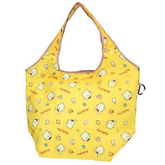 Japan Sanrio Insulated Eco Shopping Bag - Pompompurin : All Over Pattern Yellow