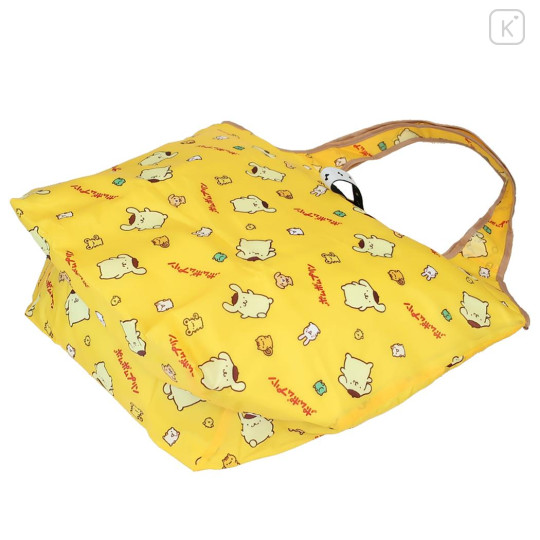 Japan Sanrio Insulated Eco Shopping Bag - Pompompurin : All Over Pattern Yellow - 2