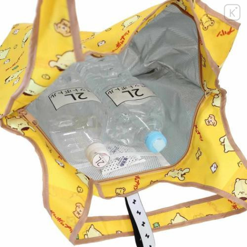 Japan Sanrio Insulated Eco Shopping Bag - Pompompurin : All Over Pattern Yellow - 4
