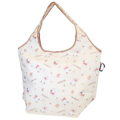 Japan Sanrio Insulated Eco Shopping Bag - Pochacco : All Over Pattern Beige
