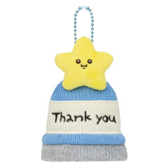 Japan Chiikawa Mascot-sized Knitted Hat Keychain - Star : Chiikawa Park