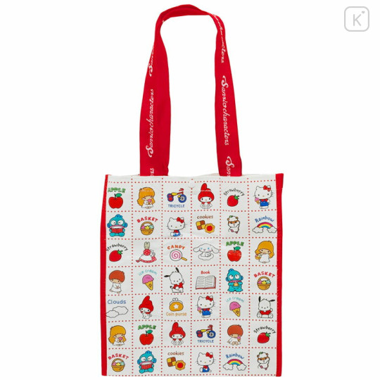 Japan Sanrio Laminated Woven PP Shopping Bag - Petit Collection Characters - 1