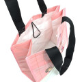 Japan Peanuts Laminated Woven PP Shopping Bag - Snoopy : Petit Collection Good ol Charlie Brown Pink - 4