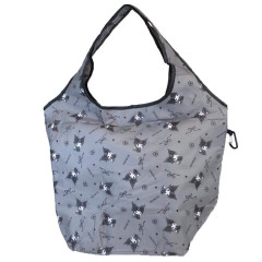 Japan Sanrio Insulated Eco Shopping Bag - Kuromi : Moonlit Midnight All Over Pattern