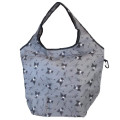Japan Sanrio Insulated Eco Shopping Bag - Kuromi : Moonlit Midnight All Over Pattern - 1