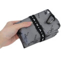 Japan Sanrio Insulated Eco Shopping Bag - Kuromi : Moonlit Midnight All Over Pattern - 5
