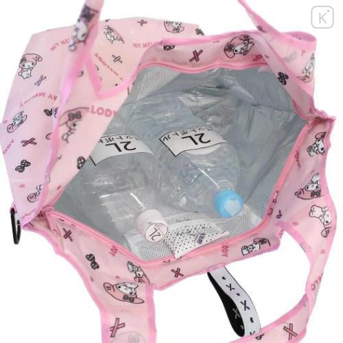 Japan Sanrio Insulated Eco Shopping Bag - My Melody : Pink All Over Pattern - 4
