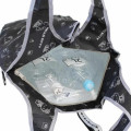 Japan Sanrio Insulated Eco Shopping Bag - Hello Kitty : Monochrome All Over Pattern - 4