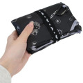 Japan Sanrio Insulated Eco Shopping Bag - Hello Kitty : Monochrome All Over Pattern - 5