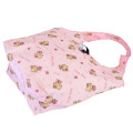 Japan Sanrio Insulated Eco Shopping Bag - Hello Kitty : Tan Pink All Over Pattern - 2