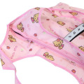 Japan Sanrio Insulated Eco Shopping Bag - Hello Kitty : Tan Pink All Over Pattern - 3