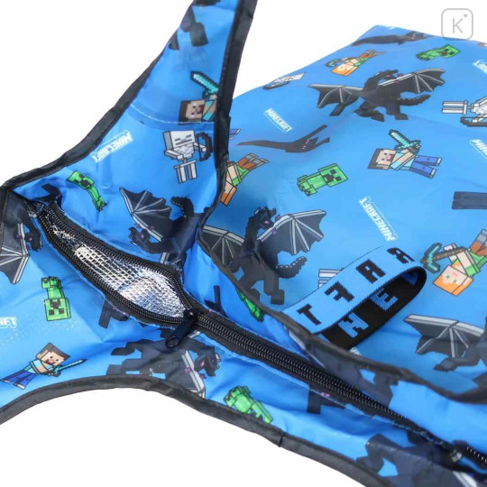 Japan Minecraft Insulated Eco Shopping Bag - Blue - 3