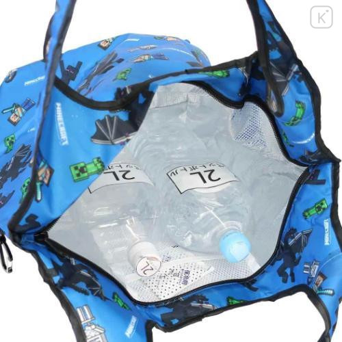 Japan Minecraft Insulated Eco Shopping Bag - Blue - 4