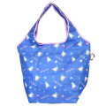 Japan Sanrio Insulated Eco Shopping Bag - Usahana : Blue All Over Pattern - 1