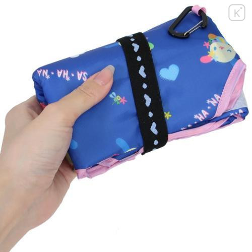 Japan Sanrio Insulated Eco Shopping Bag - Usahana : Blue All Over Pattern - 5