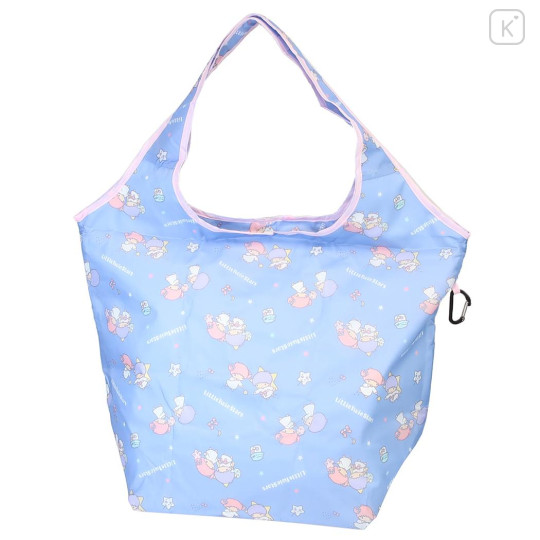 Japan Sanrio Insulated Eco Shopping Bag - Little Twin Stars : All Over Pattern - 1