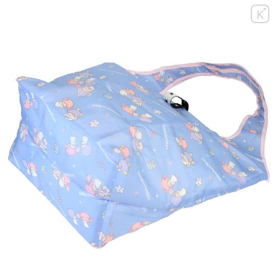 Japan Sanrio Insulated Eco Shopping Bag - Little Twin Stars : All Over Pattern - 2