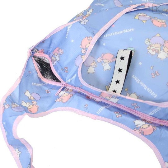 Japan Sanrio Insulated Eco Shopping Bag - Little Twin Stars : All Over Pattern - 3