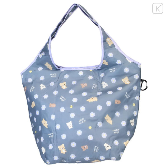 Japan San-x Insulated Eco Shopping Bag - Rilakkuma : Basic Rilakkuma Flower - 1