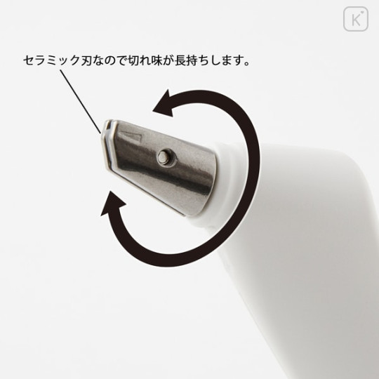 Japan Midori Single Sheet Slice Cutter - White - 4