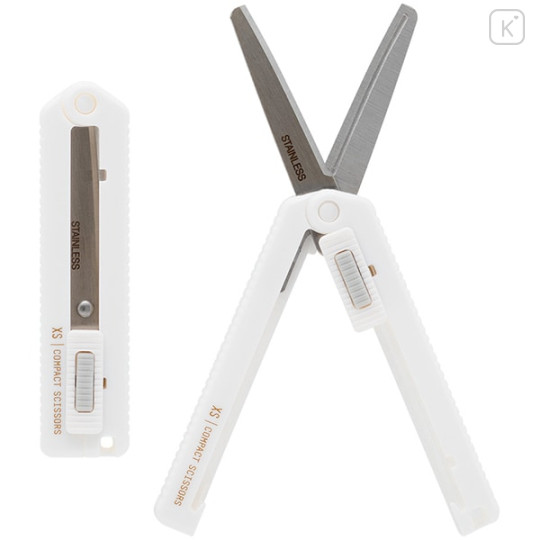 Japan Midori XS Compact Scissors - White A - 2