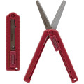 Japan Midori XS Compact Scissors - Burgundy - 2