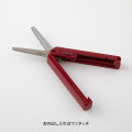 Japan Midori XS Compact Scissors - Burgundy - 3