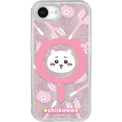Japan Chiikawa Camera Frame iPhone 17e / 16e MagSafe Case - Chiikawa : Battle Stick Glitter