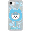 Japan Chiikawa Camera Frame iPhone 17e / 16e MagSafe Case - Hachiware : Battle Stick Glitter - 1